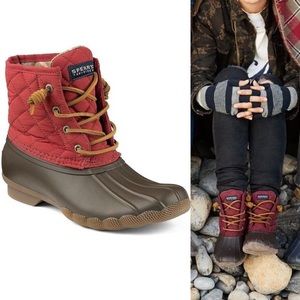 Sperry Quilted Saltwater Boot, Nylon Sz 8